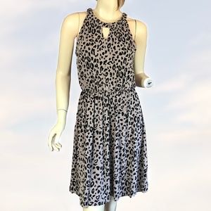 APT 9 Leopard Print Dress Sleeveless XS